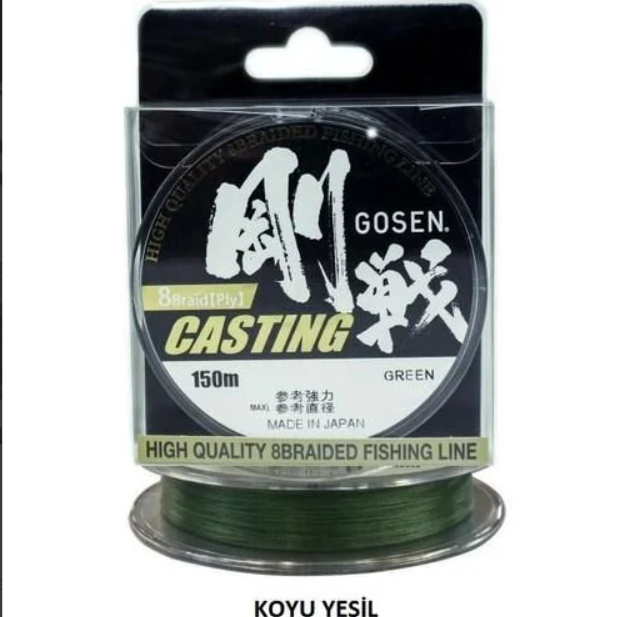 Gosen W8 Casting Yeşil 150mt İp Misina 0.15mm (0,8 PE)