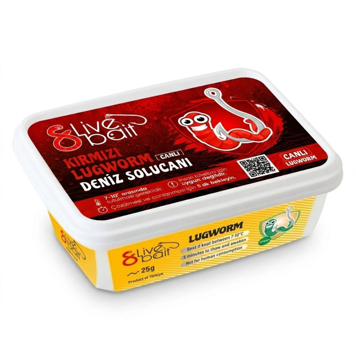 Lug Worm 8 Live Bait Kırmızı Deniz Solucanı (Çin Kurdu)