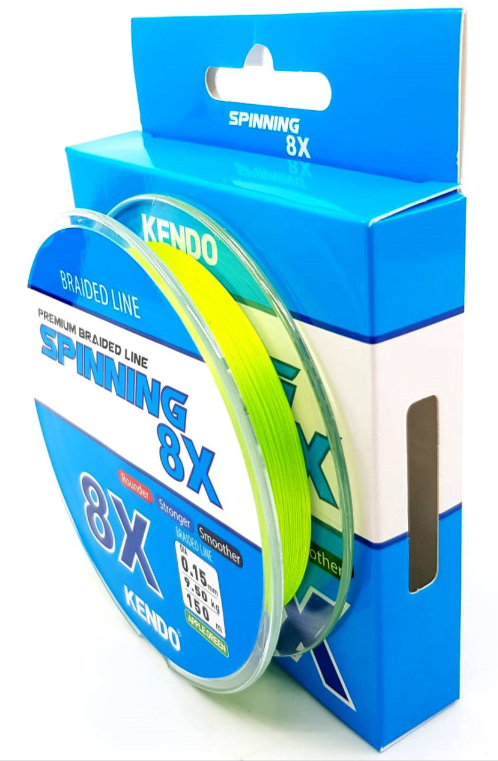 Kendo Spinning 8X Fighting 150 mt Örgü ip (Apple Green)