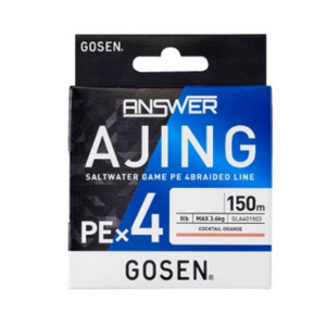 Gosen Answer Ajing PE4 Örgü LRF İpi 150mt Coctail Orange