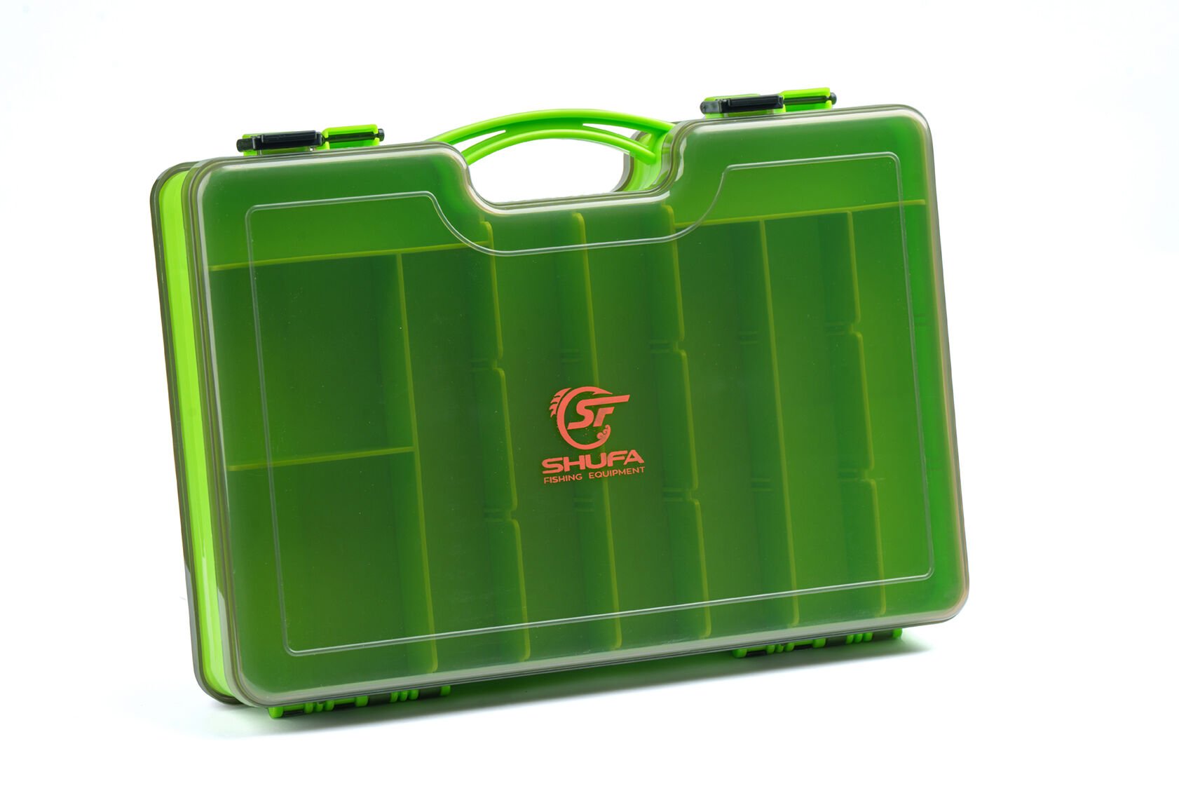 Shufa Çift Taraftlı Seperatörlü Sahte balık kutusu Yeşil