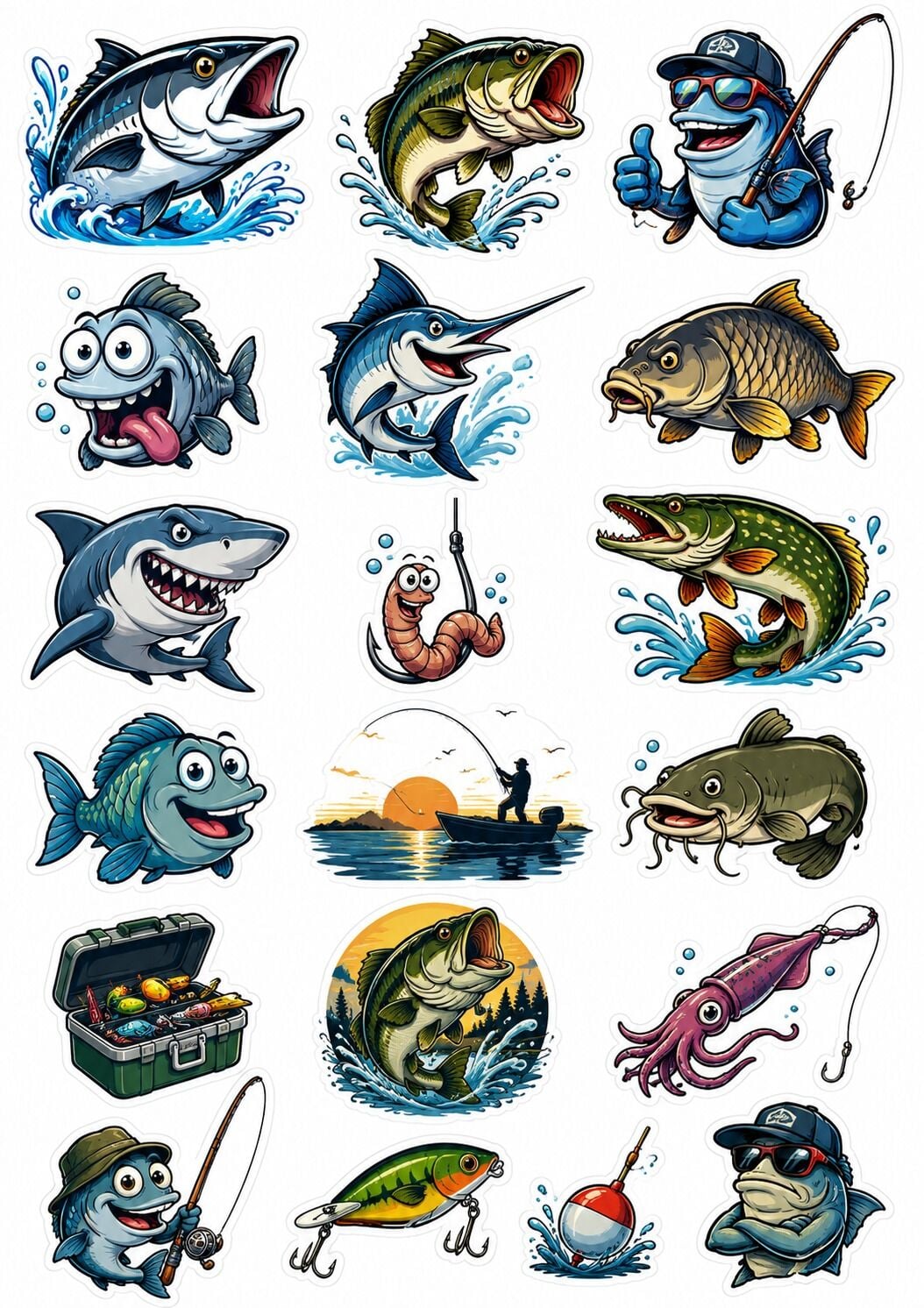 Adaş Balıkçılık Figure Stickers