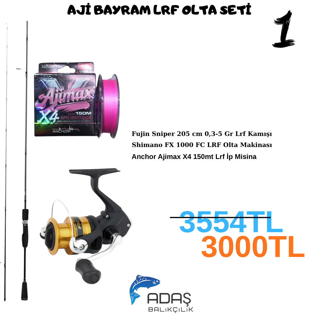 AJİ BAYRAM LRF OLTA SETİ