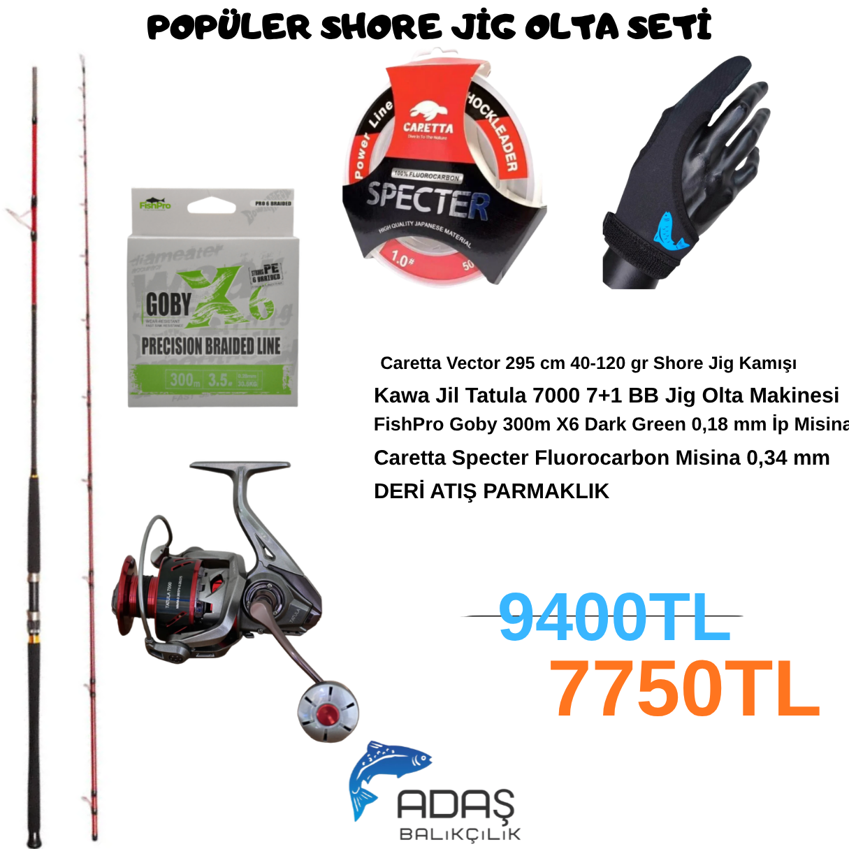 POPÜLER SHORE JİG OLTA SETİ