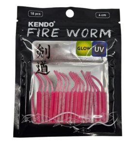 Kendo Fire Worm Lrf Silikonu 5cm 18 Adet