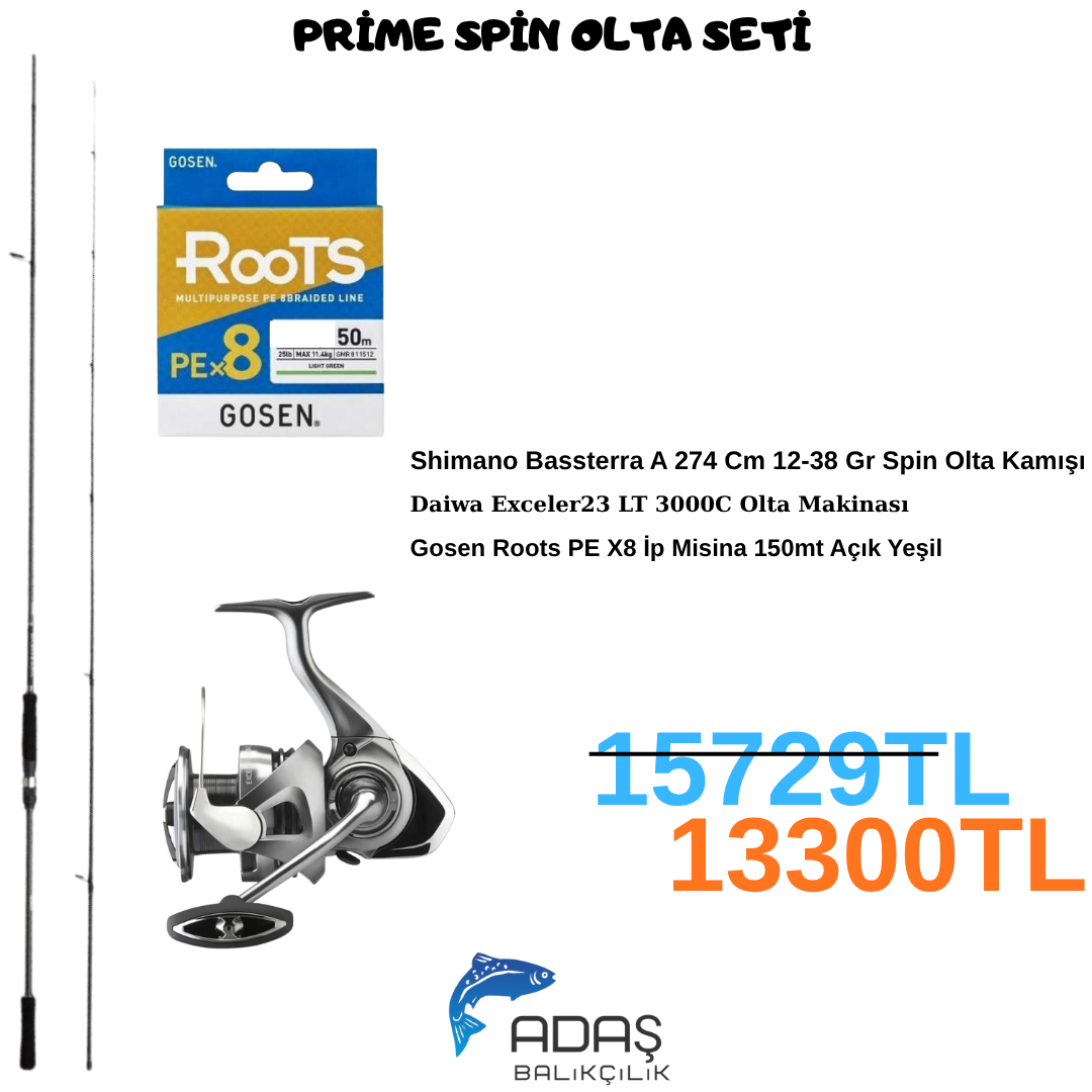 PRİME SPİN OLTA SETİ