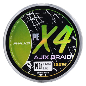 Ryuji Ajix Braid 4X Beyaz 150m İp Misina