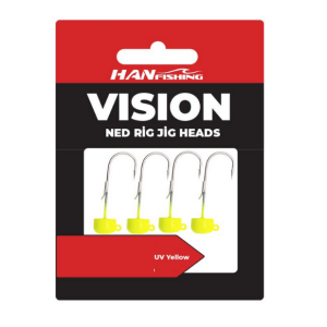 Hanfish Vision Ned Rig UV Lemon Jighead