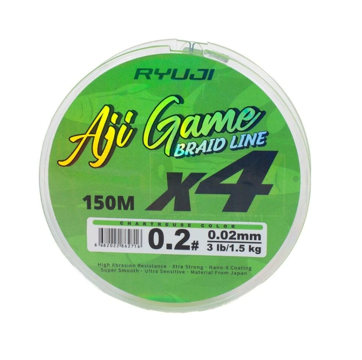 Ryuji Aji Game 4x 150 Mt Chartreuse İp Misina