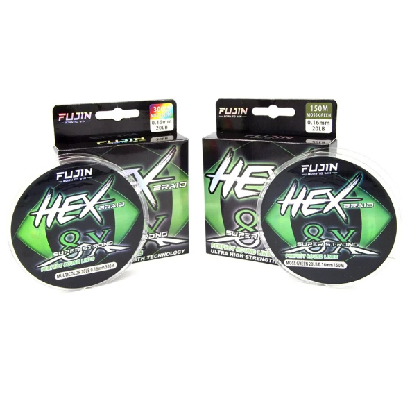 Fujin Hex Braid 8x 150mt Moss Green PE İp Misina