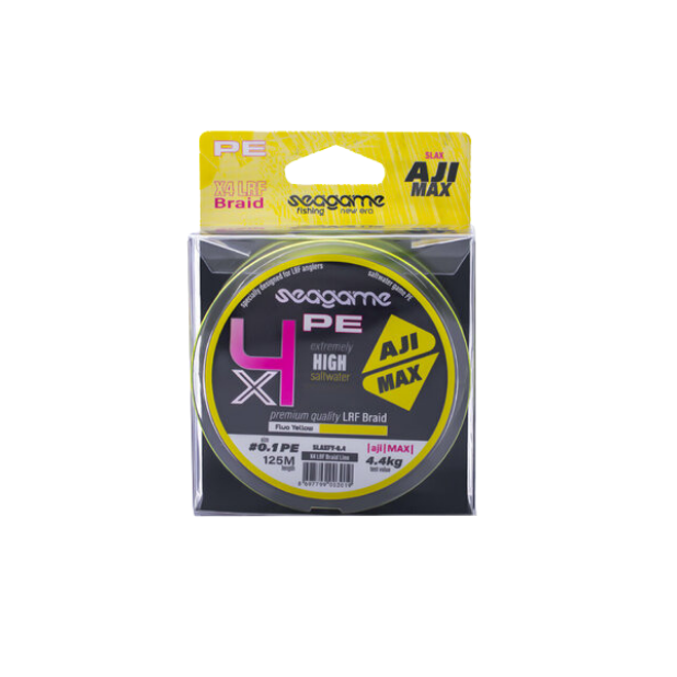 SeaGame Aji Max x4 PE 125 Mt Fluo Yellow İp Misina