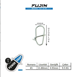 Fujin Power Snap Maket Balık ve LRF Klipsi