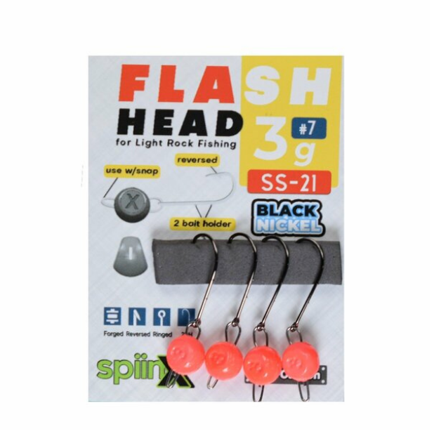 Spiinx Flash Head UV Pembe Jig Head