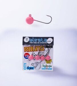 ALESTA ROUND JIG HEAD PEMBE GLOW