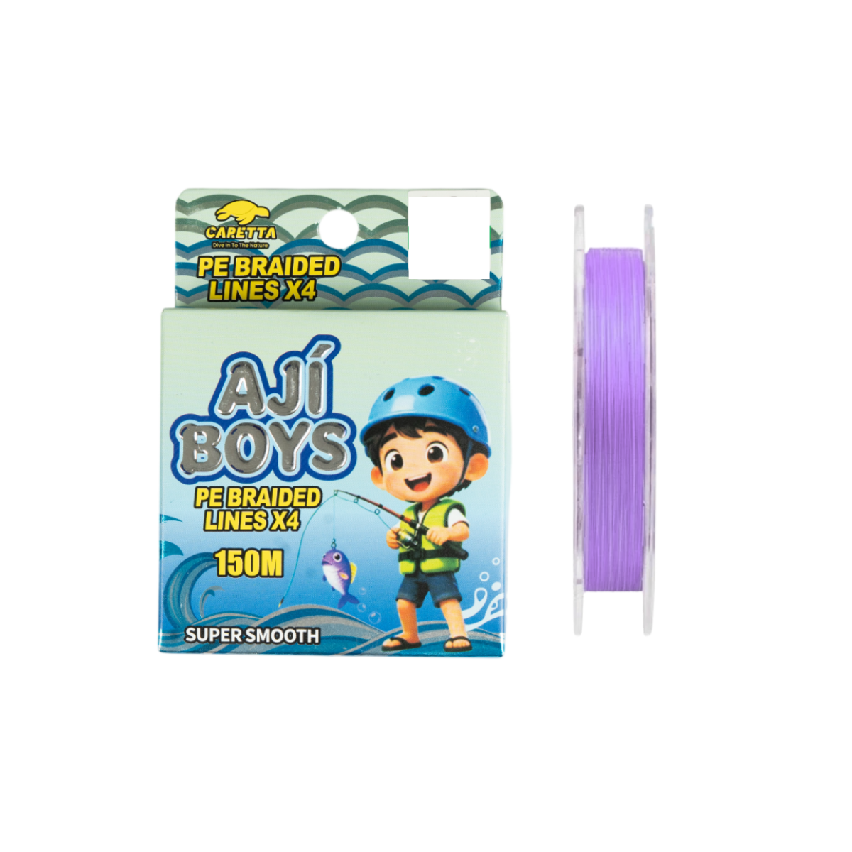 Caretta Aji Boys Purple 4X 150 mt İp Misina