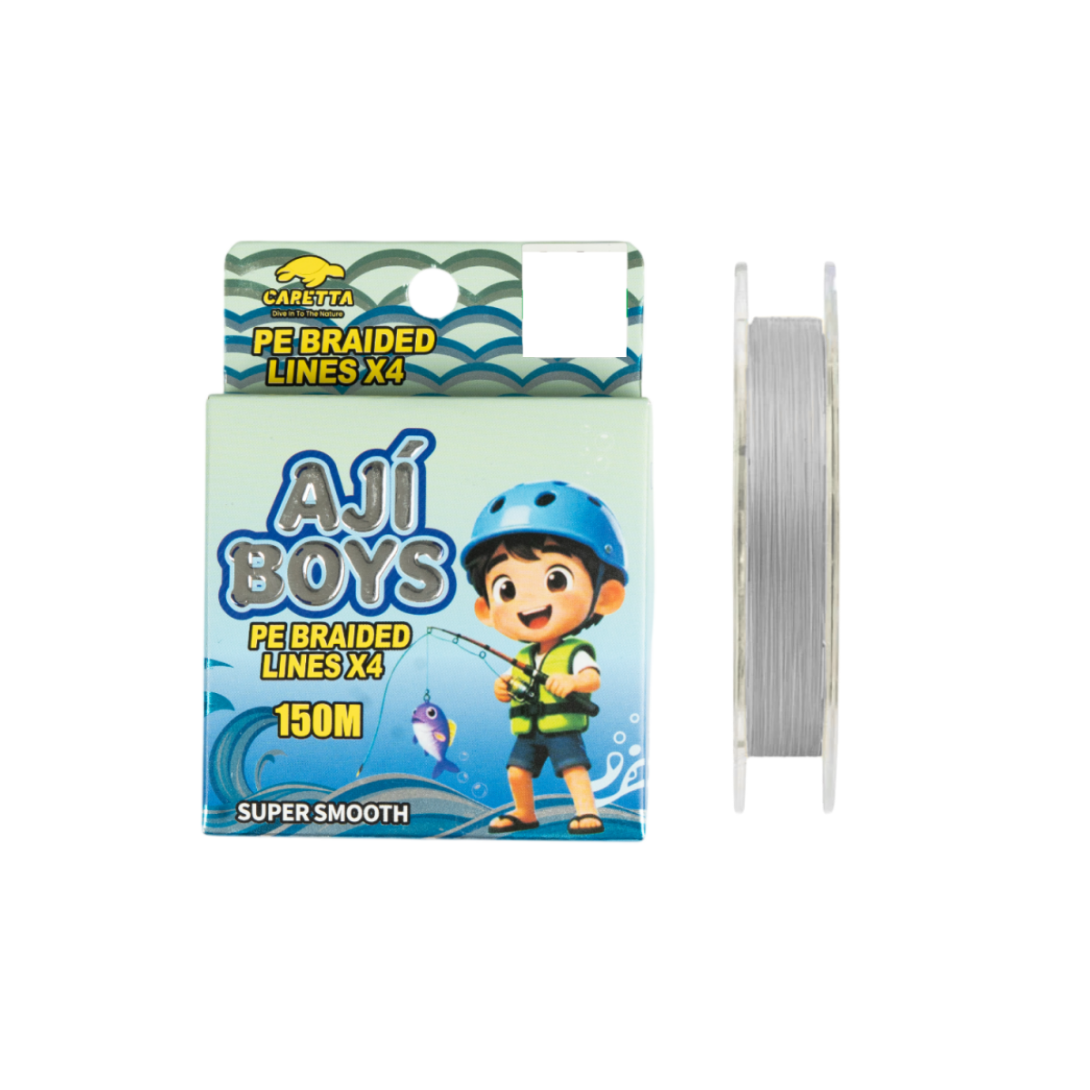 Caretta Aji Boys Water Gray 4X 150 mt İp Misina