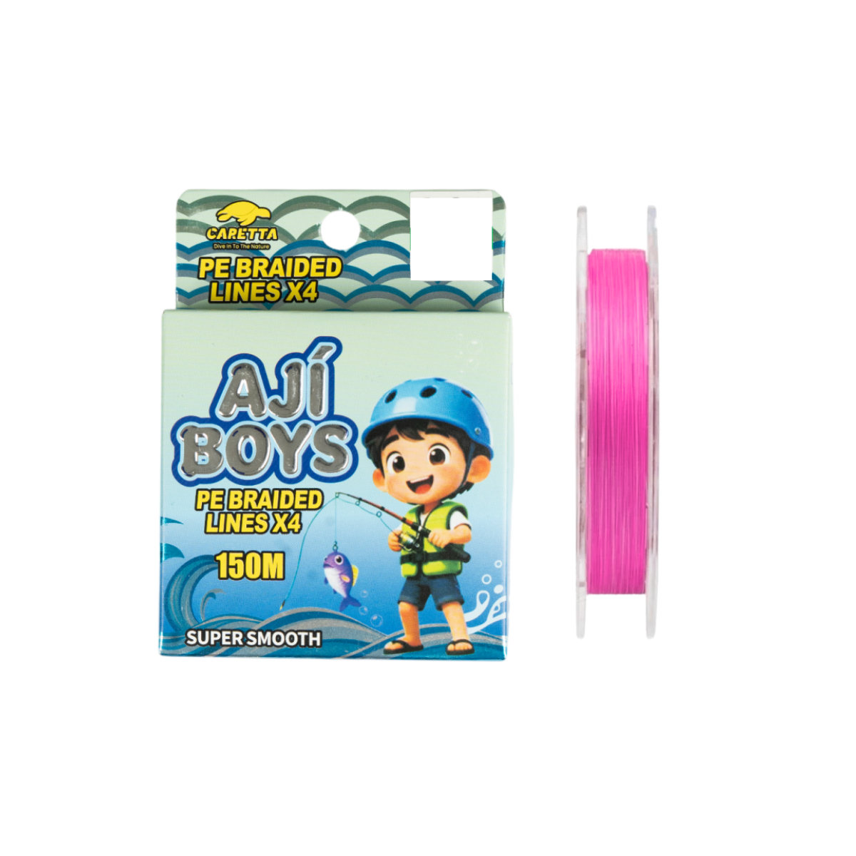 Caretta Aji Boys Pink 4X 150 mt İp Misina