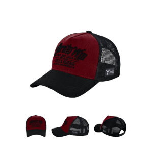 Fujin BTW Trucker Şapka Black Burgundy