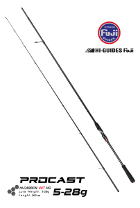 Fujin ProCast 265 Cm 5-28 Gr Spin Olta Kamışı