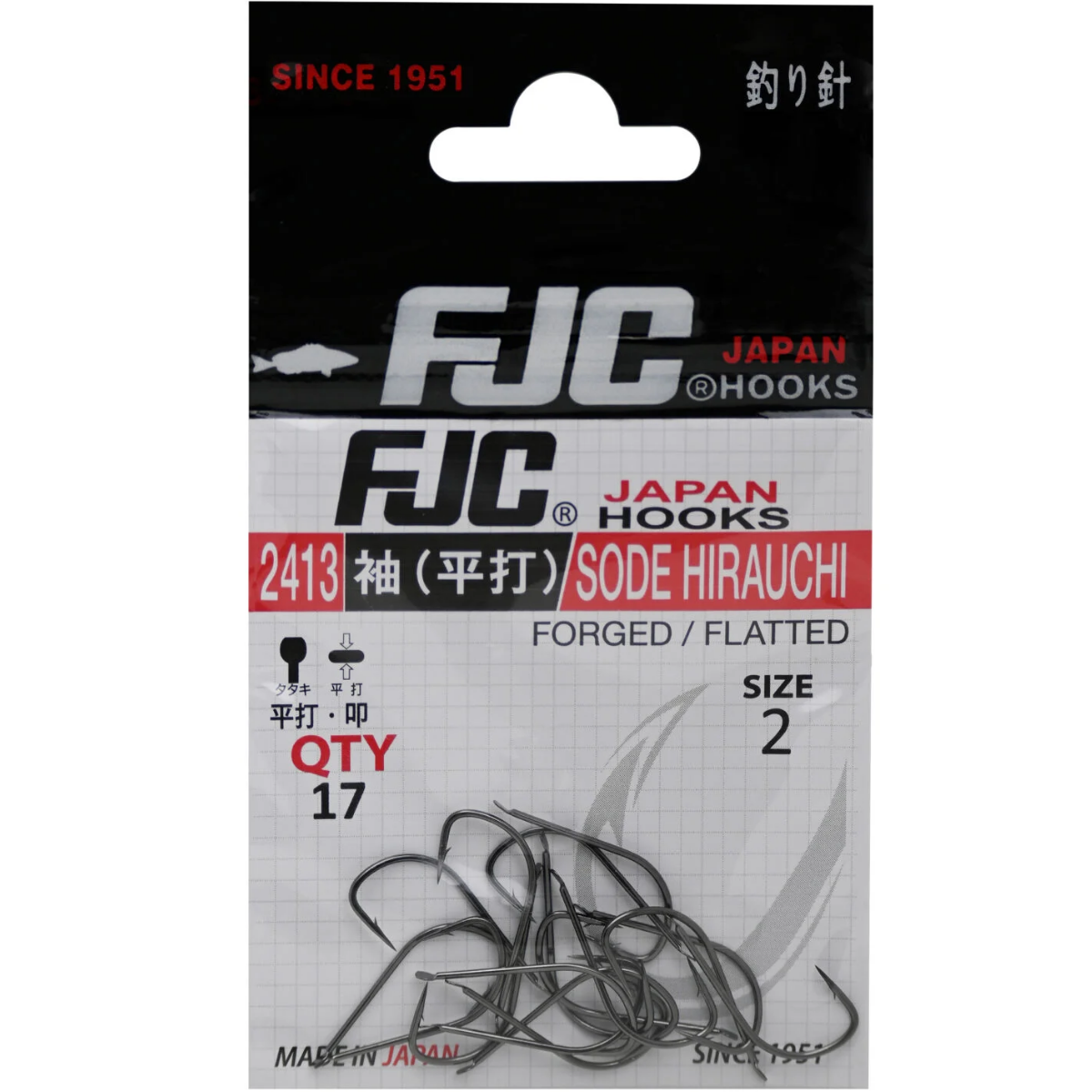 FJC 2413 Sode Hırauchı Black Nikel İğne