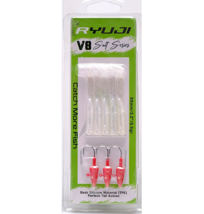 Ryuji V8 Silikon 8 cm 5.5 gr Maket Yem