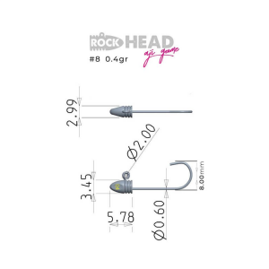 Fujin Rock-Head 8 No Aji Game Jighead