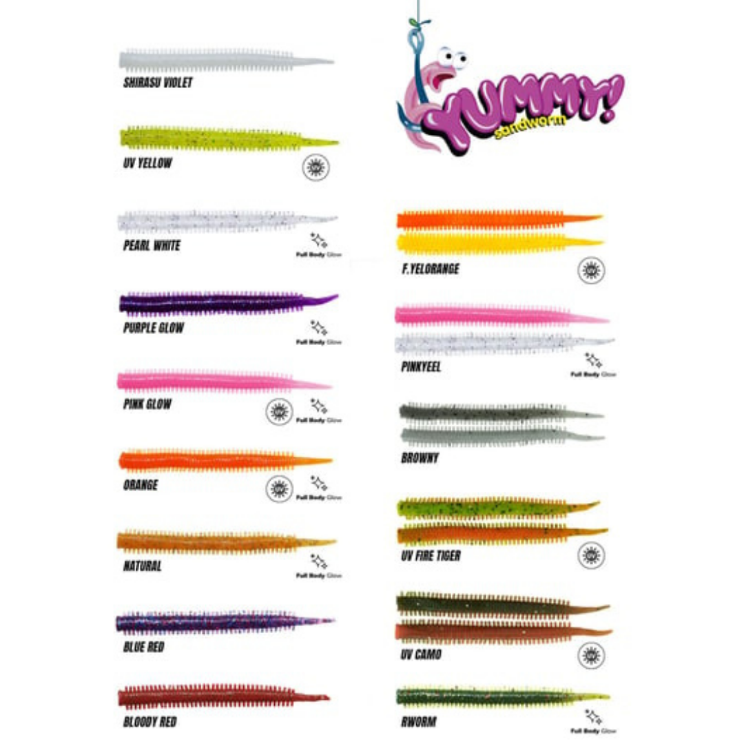 FUJIN Yummy Sandworm 7cm LRF Silikonu