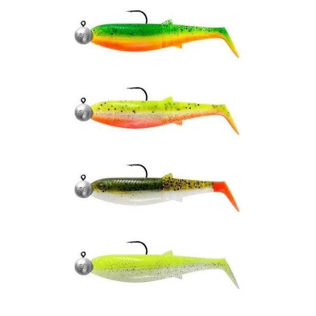 Savage Gear Cannibal Shad 8cm 5gr+7.5gr #2/0 Dark Water 4+4 Adet