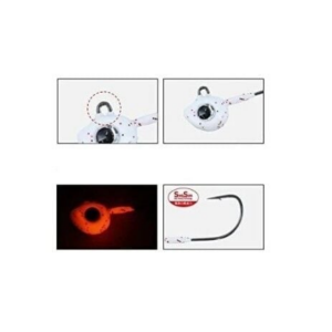 Daiwa Gekkabijin Sw Light Jig Head SS Red Glow