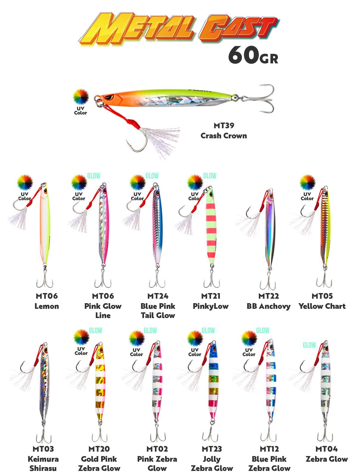 Fujin Metal Cast 60gr Shore Jig Metal Yem FJNMTLCS60