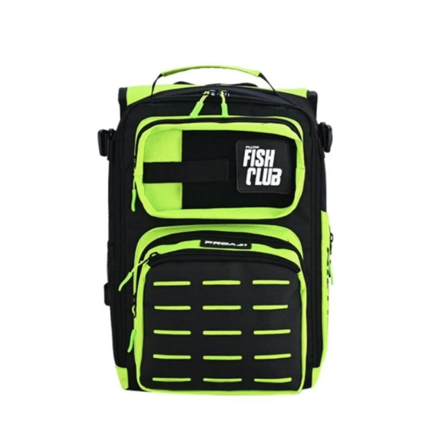 Fujin ProAji Back Pack Black Lime Balıkçı Sırt Çantası