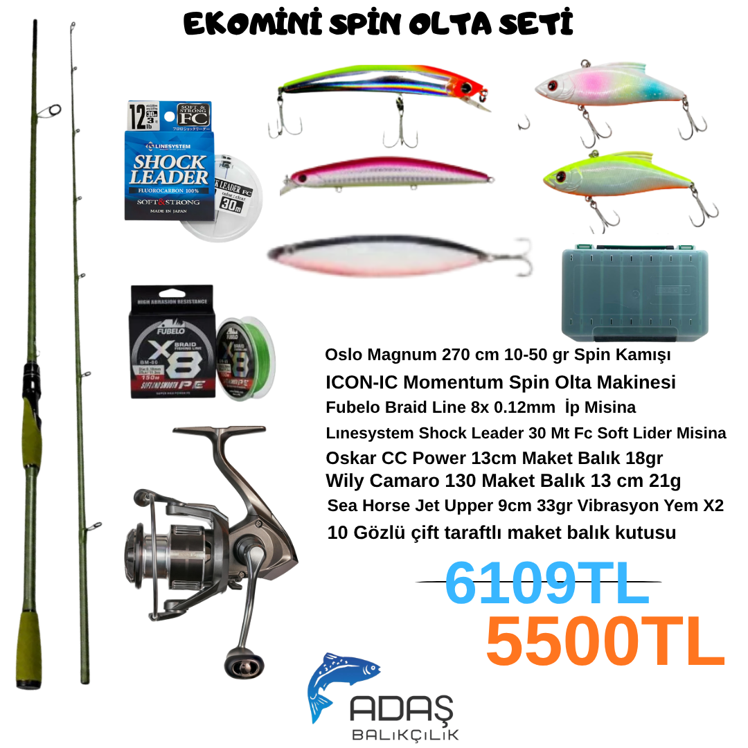 Ekomini Spin Olta Seti