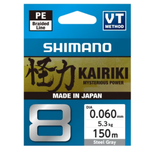Shimano Misina Kairiki 8 150m 0.06mm 5.3kg Çelik Gri