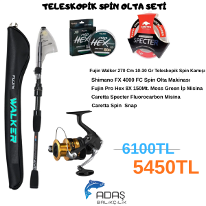 TELESKOPİK SPİN OLTA SETİ
