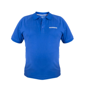 Shimano Kısa Kollu Polo Yaka Mavi T-Shirt