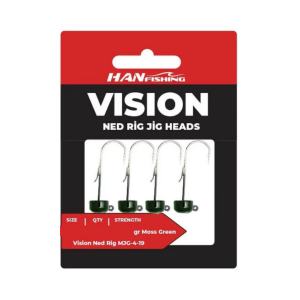 Hanfish Vision Ned Rig Green Jighead