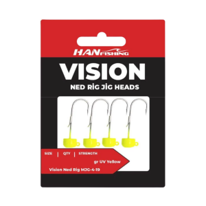 Hanfish Vision Ned Rig UV Yellow Jighead
