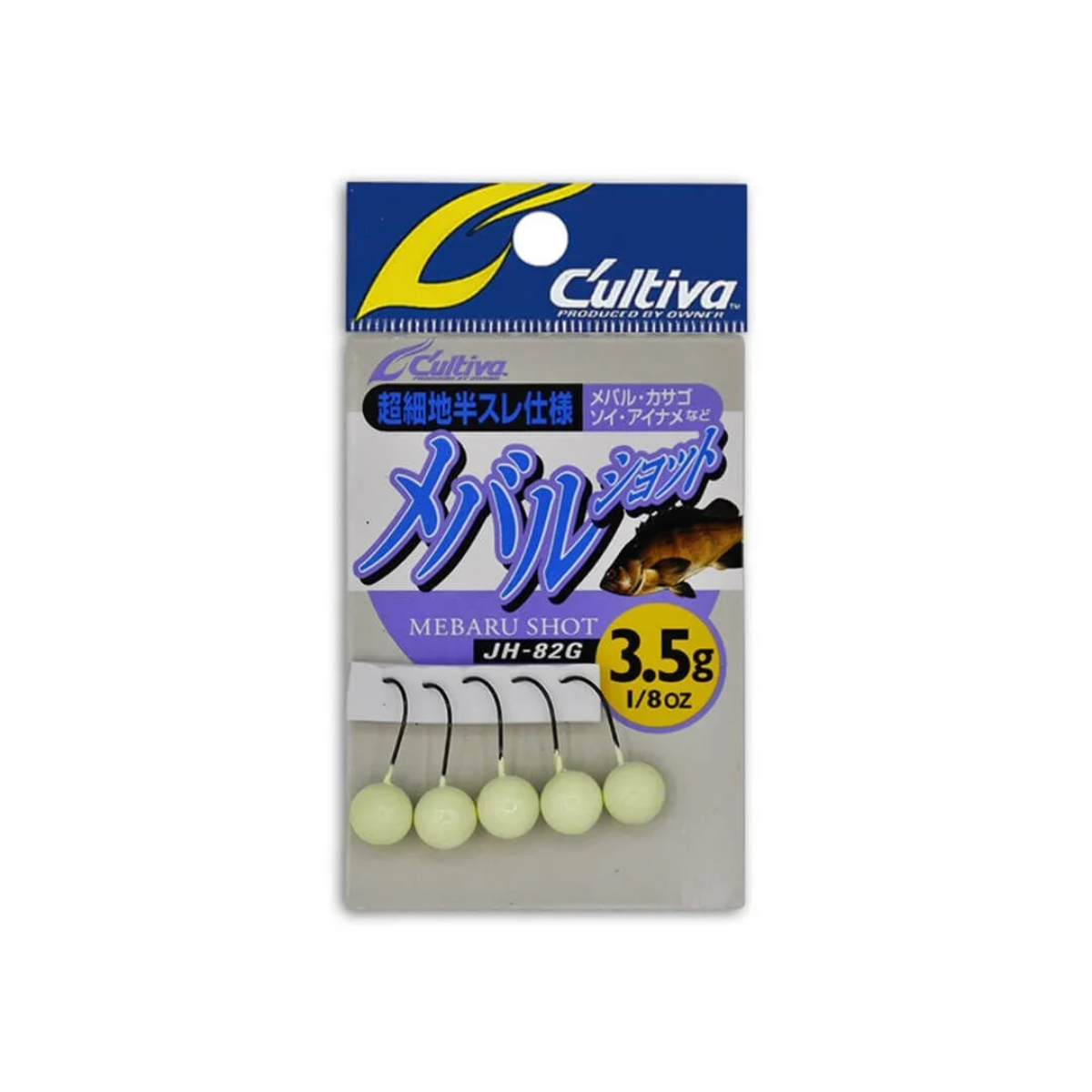 Cultiva 11566 Mebaru Shot Glow Lrf Jighead