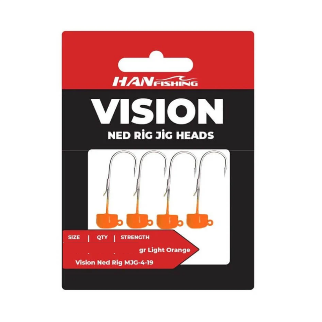 Hanfish Vision Ned Rig Light Orange Jighead