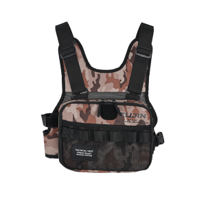 Fujin Tactical Vest Brown Camo Balıkçı Çantası