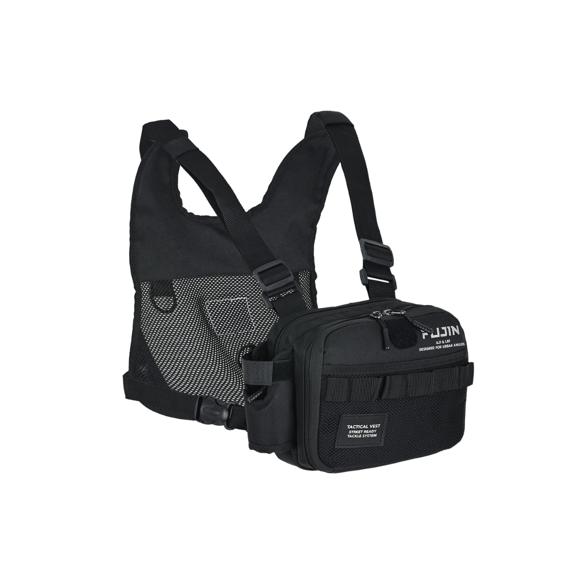 Fujin Tactical Vest Black Balıkçı Çantası