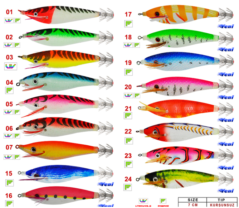 Portfish Crazy Kalamar Zokası 7 cm