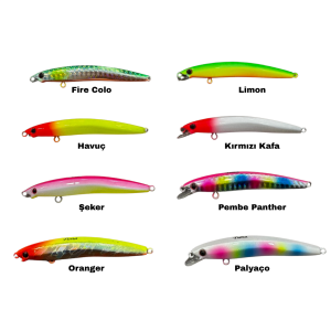 Tuna Slim 80F Kurşun Arkası Sahte Balık 8 cm 4 gr