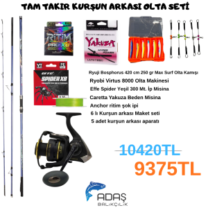 TAM TAKIR KURŞUN ARKASI OLTA SETİ