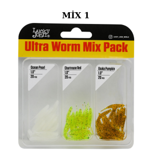 Lucky John Ultra Worm 2.5 Cm LRF Silikon Yem