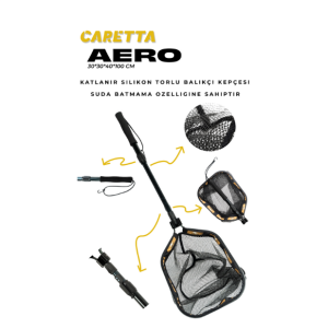 Caretta Aero Batmaz Silikon Torlu Balıkçı Kepçesi