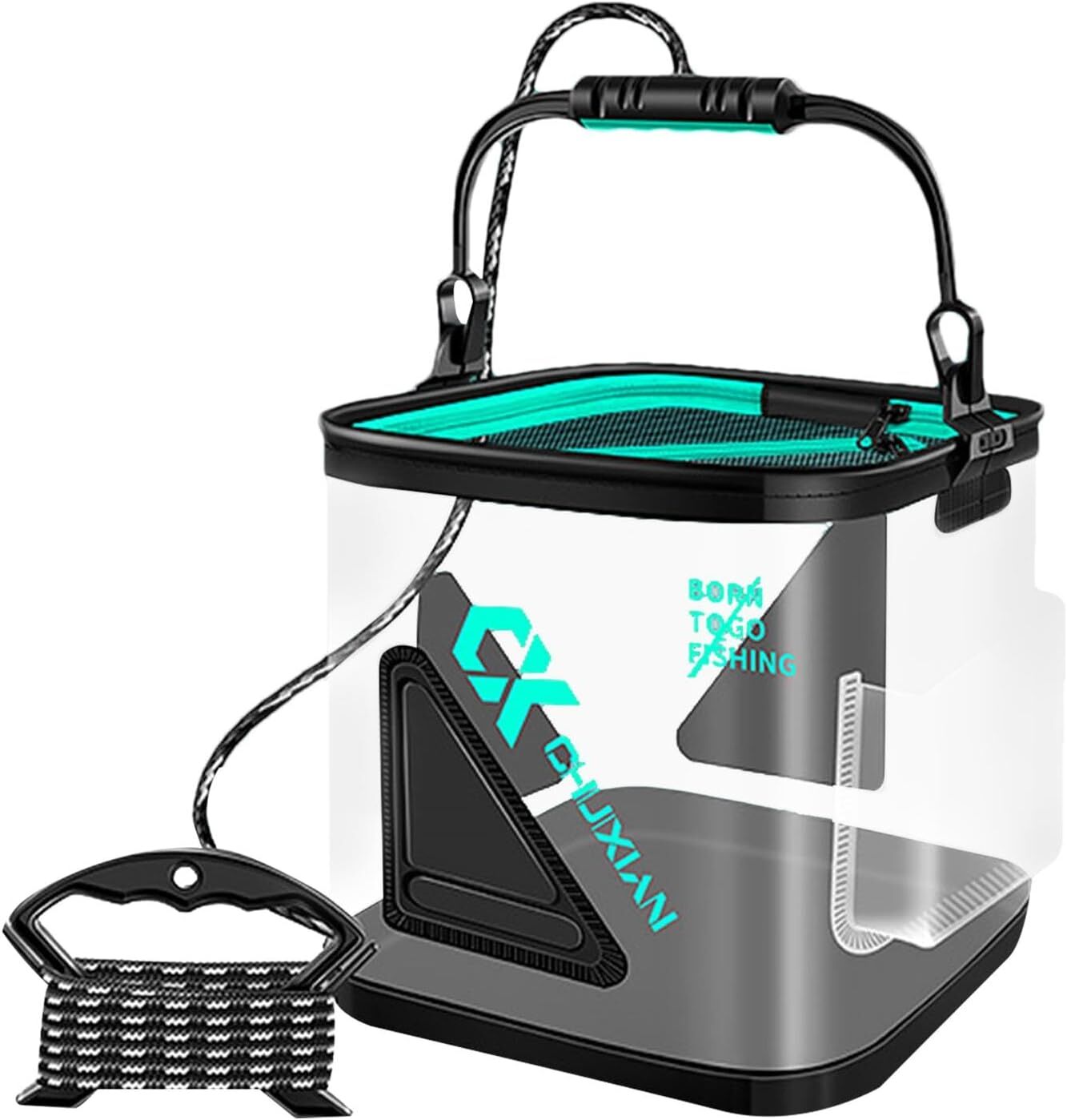 ŞEFFAF KATLANıR BALIKÇI KOVASI