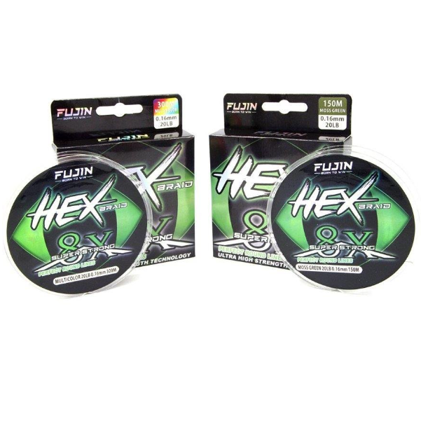 Fujin Hex Braid 8x 150mt Multi Color PE Örgü İp