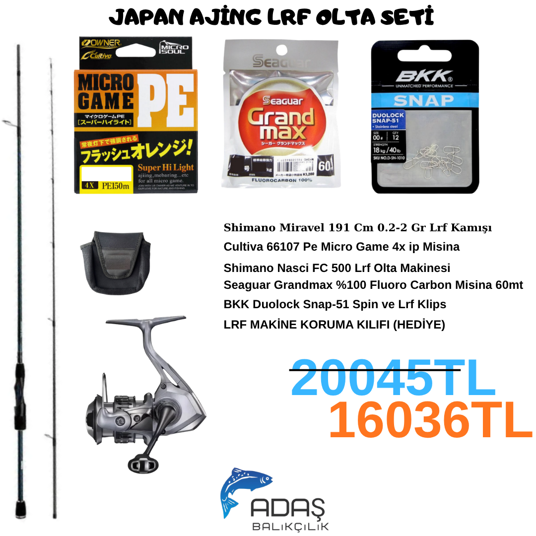 JAPAN AJİNG LRF OLTA SETİ