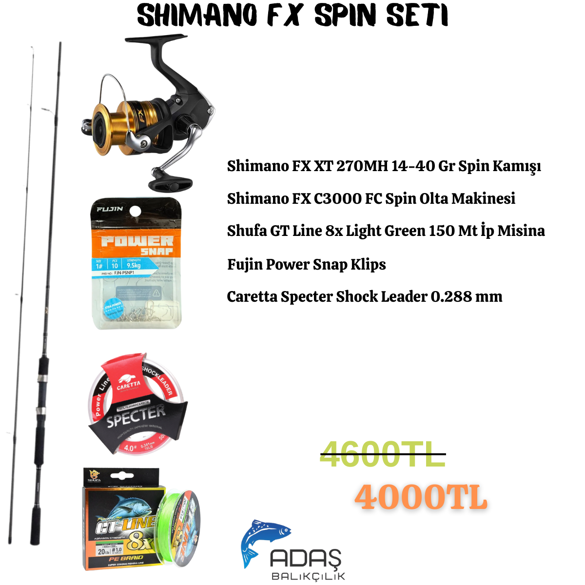 SHİMANO FX SPİN SETİ